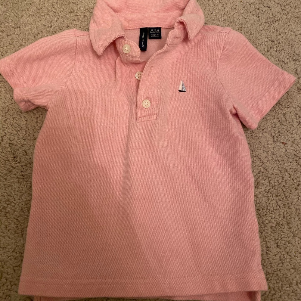 Pink polo shirt